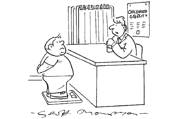 ‘When did you last see your feet?’