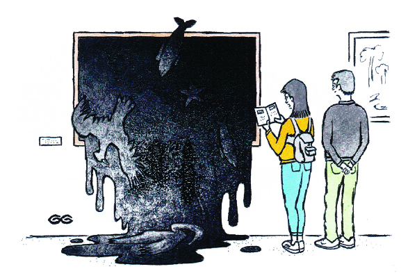 ‘You’re right — oil on canvas.’