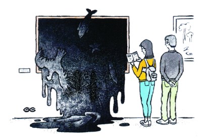 ‘You’re right — oil on canvas.’