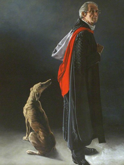 A portrait of Raymond Carr as Warden of St Antony’s College, Oxford, by his son Matthew