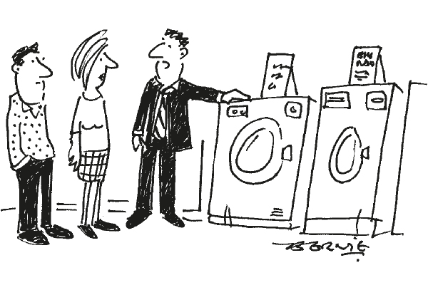 ‘Or this is the election model — it features both a spin cycle and a counter-spin cycle.’