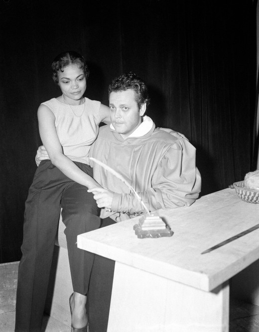 Orson Welles with Eartha Kitt