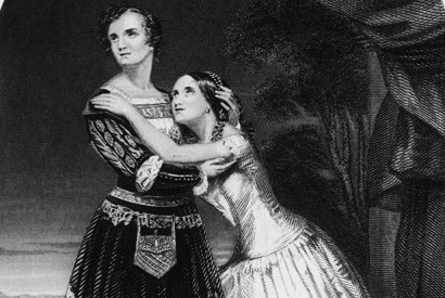 Charlotte and Susan Cushman as Romeo and Juliet c. 1849. Now comparatively obscure,Charlotte was widely considered the most powerful actress on the 19th-century stage