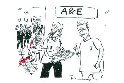 ‘Some politician, dog bit him while canvassing… make sure he waits at least five hours.’