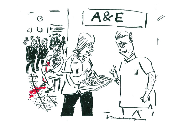 ‘Some politician, dog bit him while canvassing… make sure he waits at least five hours.’