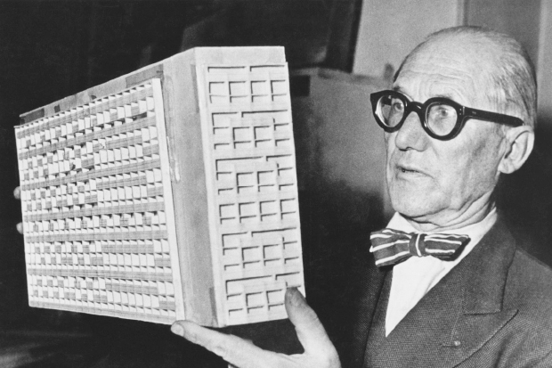 Scapegoat for all of urban life’s ills: Le Corbusier, c.1950