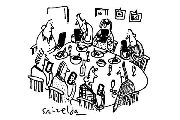 ‘Oh dear, didn’t you bring your phone…?’