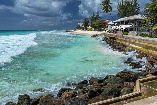 A stormy day in Hastings, Barbados