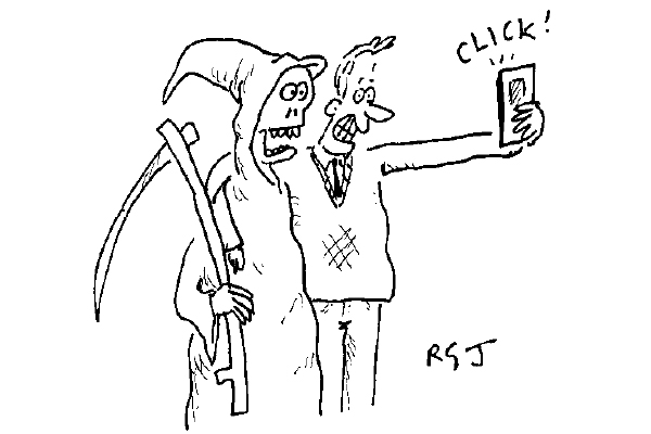 ‘You’re supposed to be horrified to see me, not ask for a selfie.’