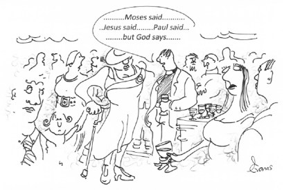 ‘Our vicar’s a terrible name dropper.’