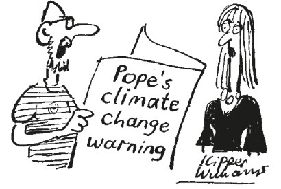 ‘I blame all those puffs of white smoke.’