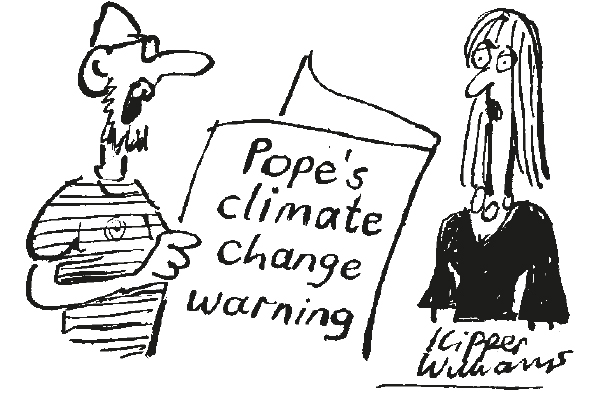 ‘I blame all those puffs of white smoke.’