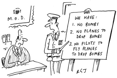‘The new political will to bomb Syria leaves us with a few minor logistical problems.’