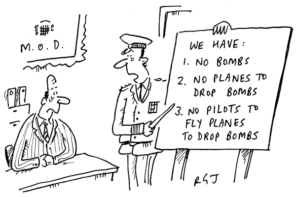 ‘The new political will to bomb Syria leaves us with a few minor logistical problems.’