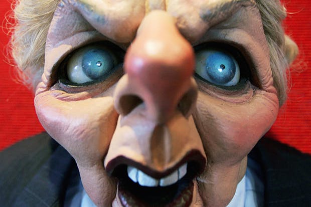 Selling power: a Spitting Image Thatcher puppet