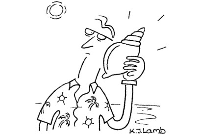 ‘You are being held in a queue. Please wait and you will be able to hear the sea shortly.’