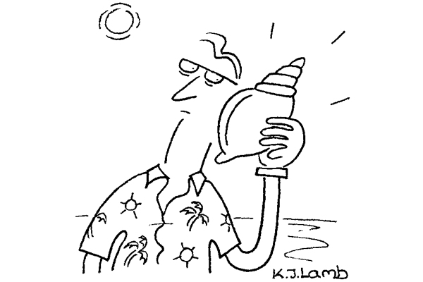 ‘You are being held in a queue. Please wait and you will be able to hear the sea shortly.’