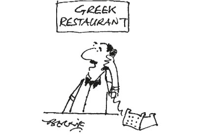 ‘A table for this evening? Sorry, we’re not looking that far ahead.’