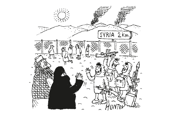 ‘They’re going on a school exchange with three girls from London.’