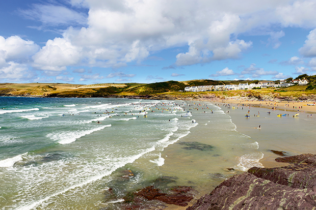 Tides of wealth: Polzeath beach