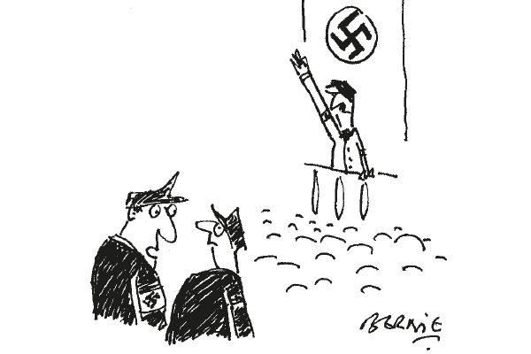 ‘Mein Gott! Is the Führer really doing a royal wave?’