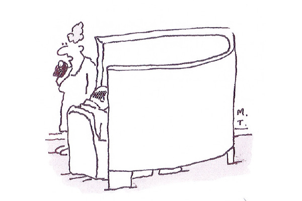 ‘I don’t know how he is, we haven’t talked since the wraparound telly arrived.’