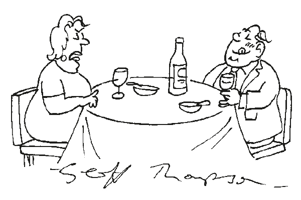 ‘White wine cancelling red wine refers to stains, not breathalysers.’