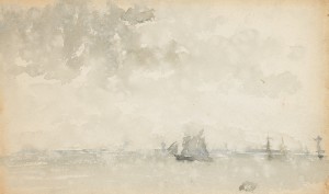 Grey and Silver - North Sea, by Whistler