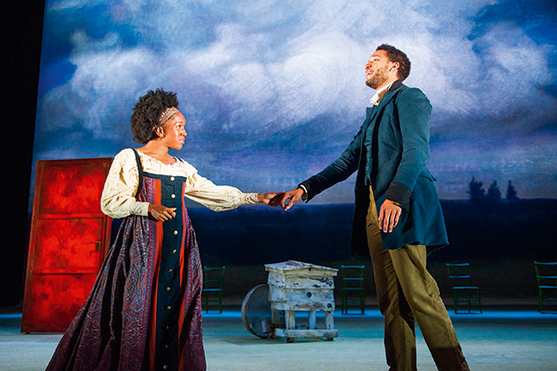 Cherrelle Skeete as Katya and Royce Pierreson at Belyaev in ‘Three Days in the Country’