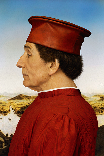 A Renaissance prince (Federigo da Montefeltro, after Piero della Francesca) Roy Strong at 80: Photographs by John Swannell, an exhibition at the National Portrait Gallery, will run until 31 August, admission free