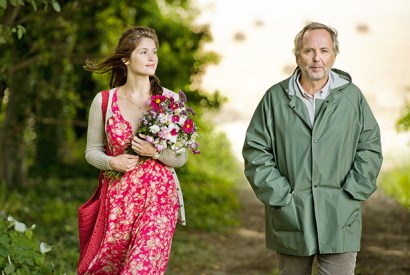 Gemma Arterton as Gemma Bovery, the male sexual fantasy made flesh, and Fabrice Luchini as Joubert