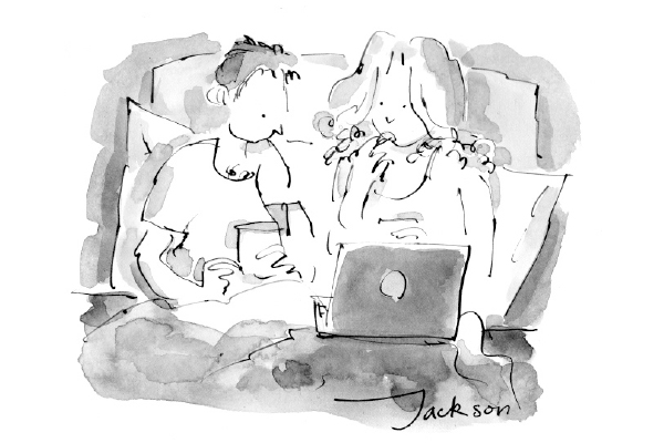 ‘Can you remember what we used to do in bed before Netflix?’