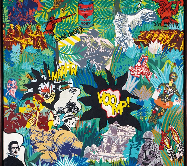 ‘Socialist realism and pop art in the battlefield’, 1969, by Equipo Cronica