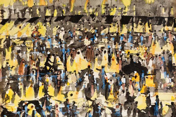 ‘Night in Marrakesh’, 1968, by Brion Gysin