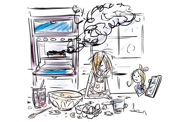 ‘Thanks for the lesson, Mum, but here’s one I ordered online earlier.’