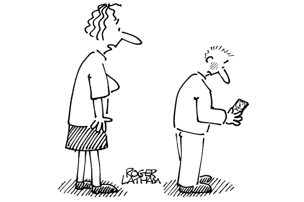 ‘You’ll ruin your eyesight if you keep playing with your selfie.’