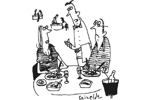 ‘Is everything OK? You haven’t photographed your food.’