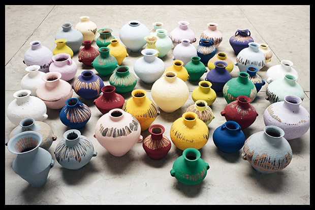 ‘Coloured Vases’, 2015, by Ai Weiwei