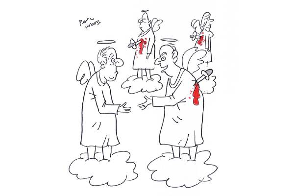 ‘It’s so refreshing to meet someone who died of natural causes.’