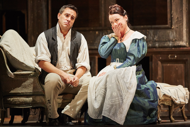 Erwin Schrott as Figaro and Anita Hartig as Susanna in Le nozze di Figaro