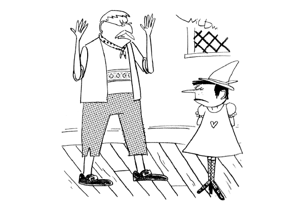 ‘Oh, Pinocchio! All that fuss about becoming a real boy — and now you want to be a girl!’