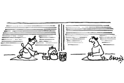 ‘Hurry up, woman — the rugby’s on in five minutes!’