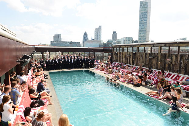 Poolside at Shoreditch House