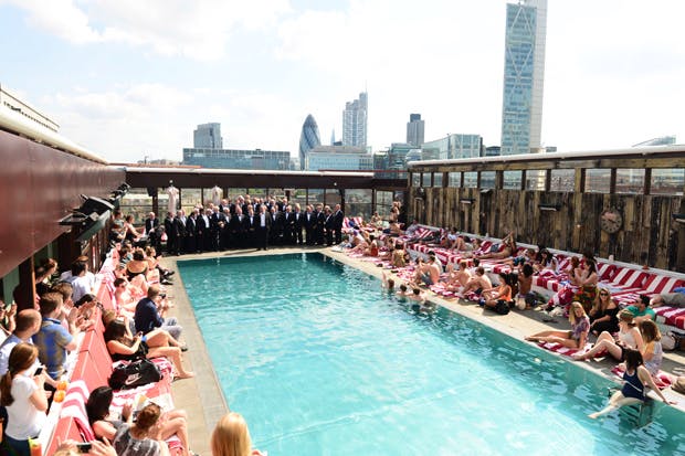 Poolside at Shoreditch House