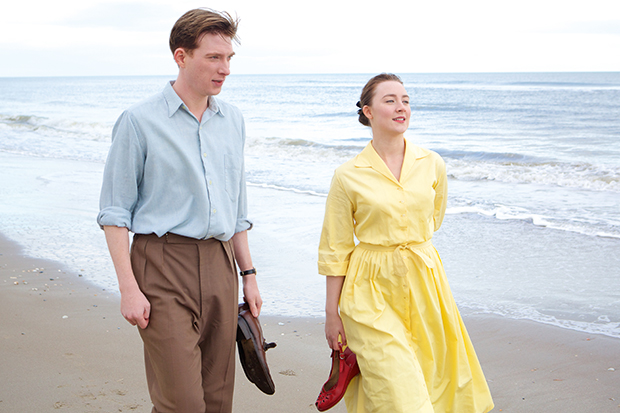 Domhnall Gleeson as Jim Farrell and Saoirse Ronan as Eilis in ‘Brooklyn’
