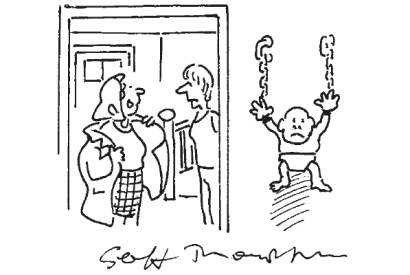 ‘Is he talking yet?’