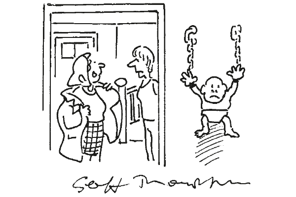 ‘Is he talking yet?’