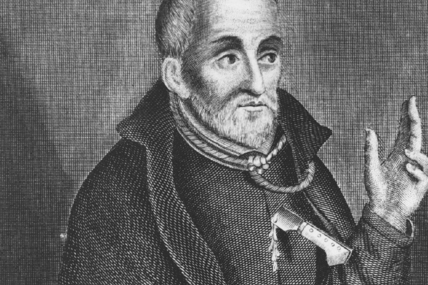 A depiction of the martyred Edmund Campion