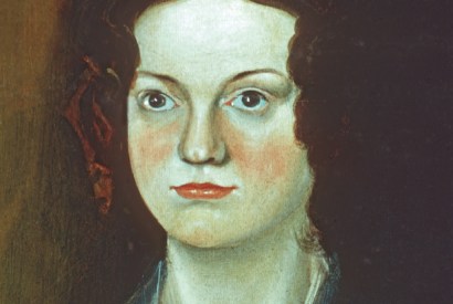 Charlotte Brontë, as she appears in Branwell’s famous group portrait of his sisters (detail)
