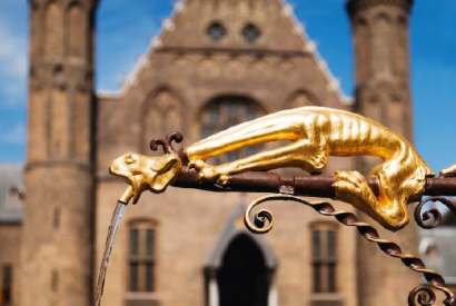 Look out below: one of The Hague’s gargoyles